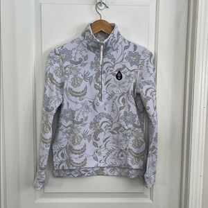Travis Mathew Floral Pattern Quarter-Zip